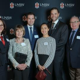 2017 Alumni Awards Dinner - John Bale and family (?)