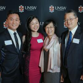 2017 Alumni Awards Dinner - Beryl Lin and family