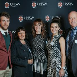 2017 Alumni Awards Dinner - Caitlin Barrett and family (?)