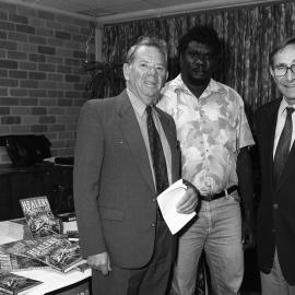 Professor John Cawte, James Wapiriny and Professor Peter Baum