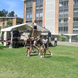 Cheerleading Students in International Square