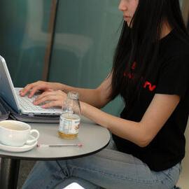 Students - Esme's (?) Cafe