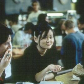 Students in food court