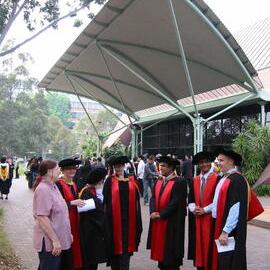 UNSW Graduation Ceremony - PhD Graduates in academic dress