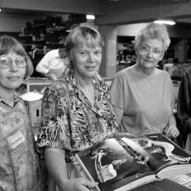 Preparations for the 1996 UNSW Book Fair