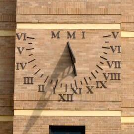 Quadrangle Building Tower Sundial