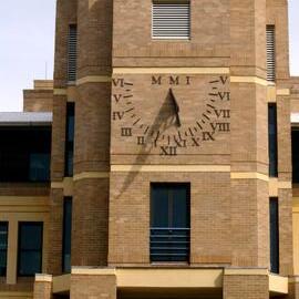 Quadrangle Building Tower Sundial
