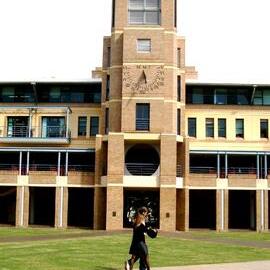 Quadrangle Building Tower Sundial