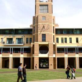 Quadrangle Building Tower Sundial