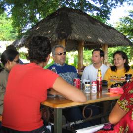 Jose Ramos-Horta with Diplomacy Training Program participants 