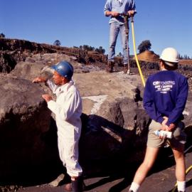Mining - Students Onsite Drilling - Prospect Quarry
