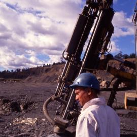Mining - Students Onsite Drilling - Prospect Quarry