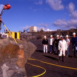 Mining - Students Onsite Drilling - Prospect Quarry