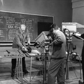 Filming a Lecture for Presentation on Closed Circuit TV.