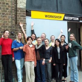 COFA design students outside the SOCOG ceremonies workshop