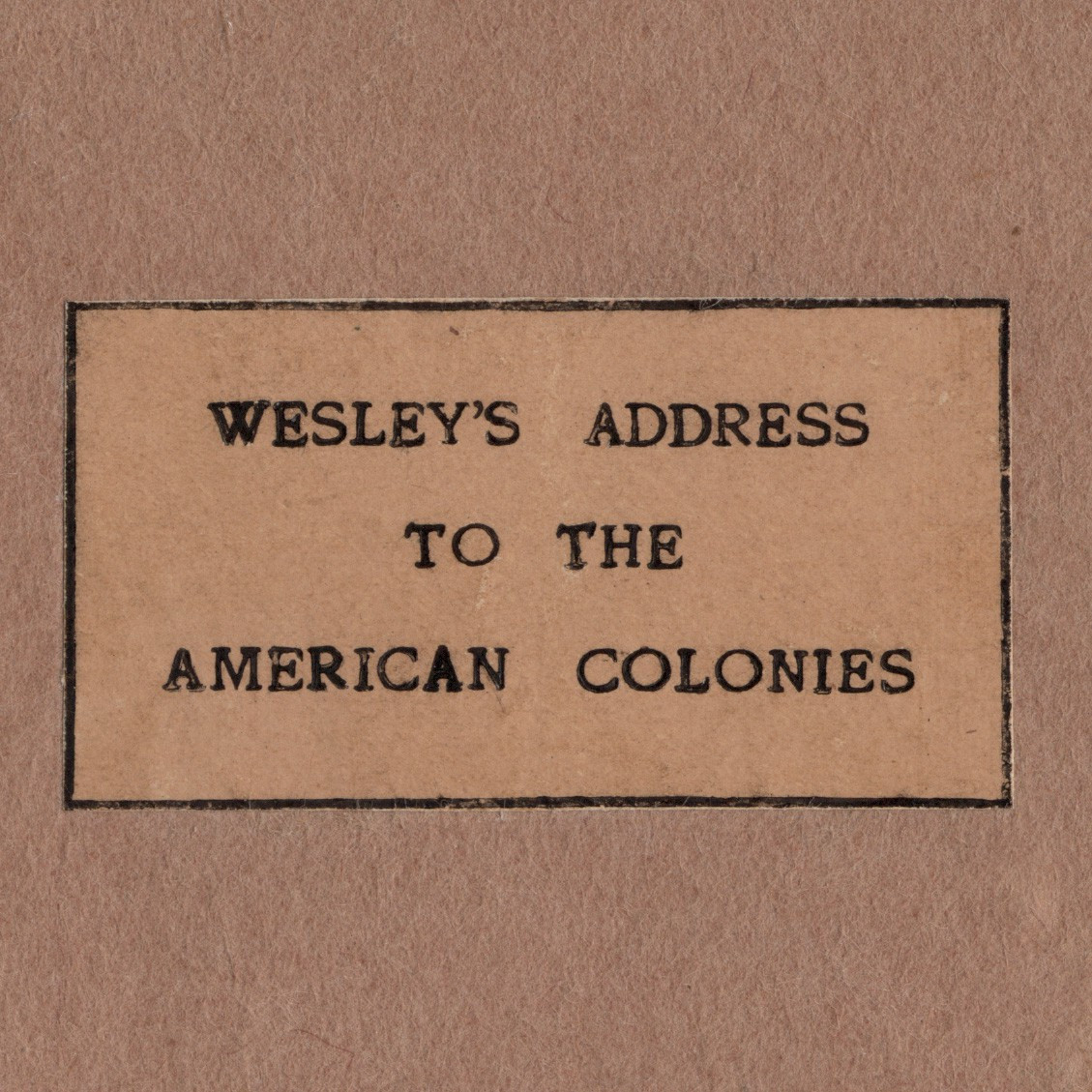 A calm address to our American colonies
