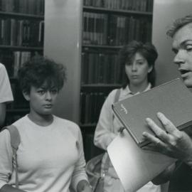 Orientation Week Library tour for students