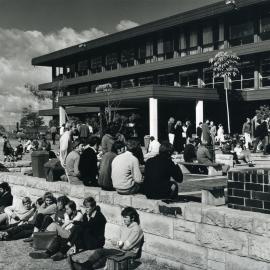 Library - exterior, entrance