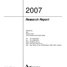2007 Australian School of Taxation Research Annual Report