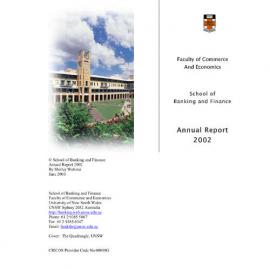 2002 School of Banking and Finance Annual Report