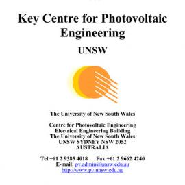 2000 Key Centre for Photovoltaic Engineering Annual Report