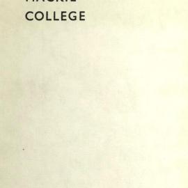 1971 Calendar of the Alexander Mackie College