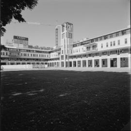 Quadrangle Building with lawn under construction