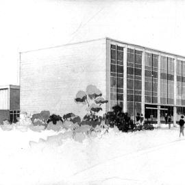 Artist's impression showing Metallurgy Building