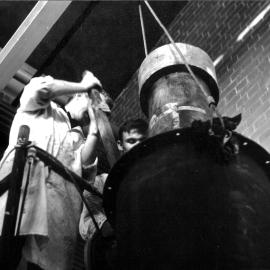 School of Metallurgy - constructing gaseous de-zincing tower