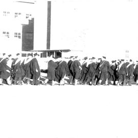 School of Metallurgy - Graduations - Procession near Old Main Building