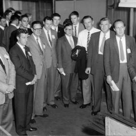 School of Metallurgy - Rupert Myers with group of visitors