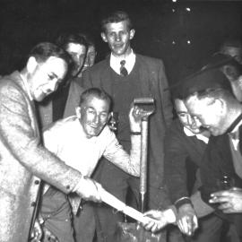School of Metallurgy - Mock 'Laying Foundation Stone' party