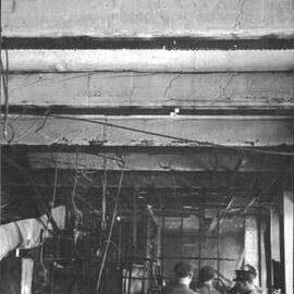 School of Physics after fire in the Old Main Building