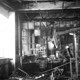 School of Physics after fire in the Old Main Building