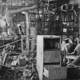 School of Physics after fire in the Old Main Building