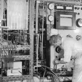 School of Metallurgy - Noel Warner with research equipment