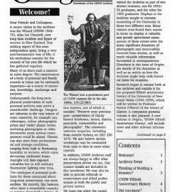 Origins: Newsletter of the UNSW Archives No. 2