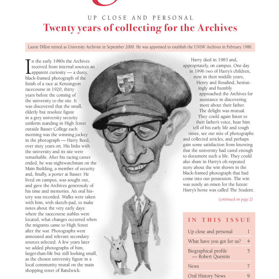 Origins: Newsletter of the UNSW Archives