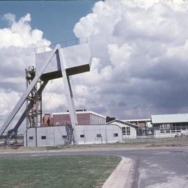Solar Furnace with lower campus huts at rear