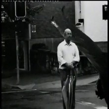 A dancer drops out of the sky