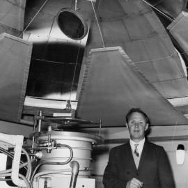 Christopher Milner inside the Solar Furnace