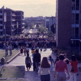 Main Walkway with Crowd of Students