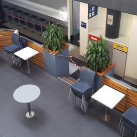 COVID-19 Lockdown - Mathews Building Food Court