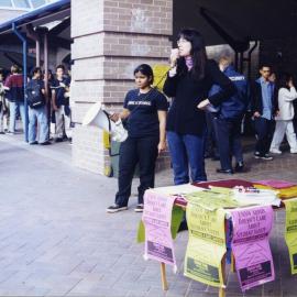 Student Rally / Protest on Construction Work