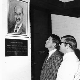 Sam Cracknell Pavilion - Portrait and Plaque.