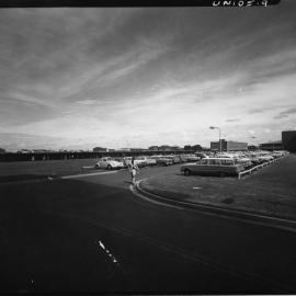 View of Covered Walk from Chemistry and Union Buildings.