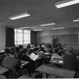 Lecture in the Mechanical Or Electrical Engineering Building