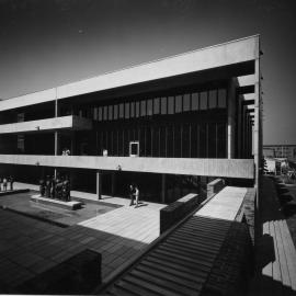 Goldstein College with Flugelman Sculpture. 
