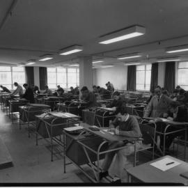 Mechanical Engineering Students in Design Room.