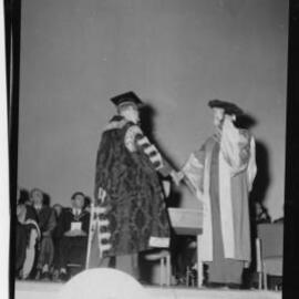 Chancellor W. C. Wurth Conferring an Honorary Degree